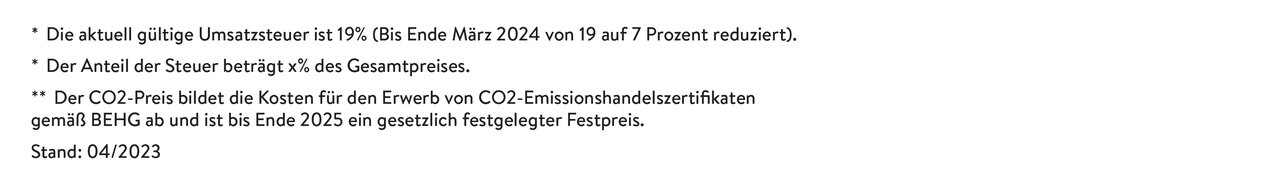 Fußnotentext "Was steckt im Gaspreis" | © © Pfalzwerke