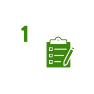 Umzugs-Icon Schritt 1 - Clipboard mit Checkliste und Stift | © © HCPGRAUWILD